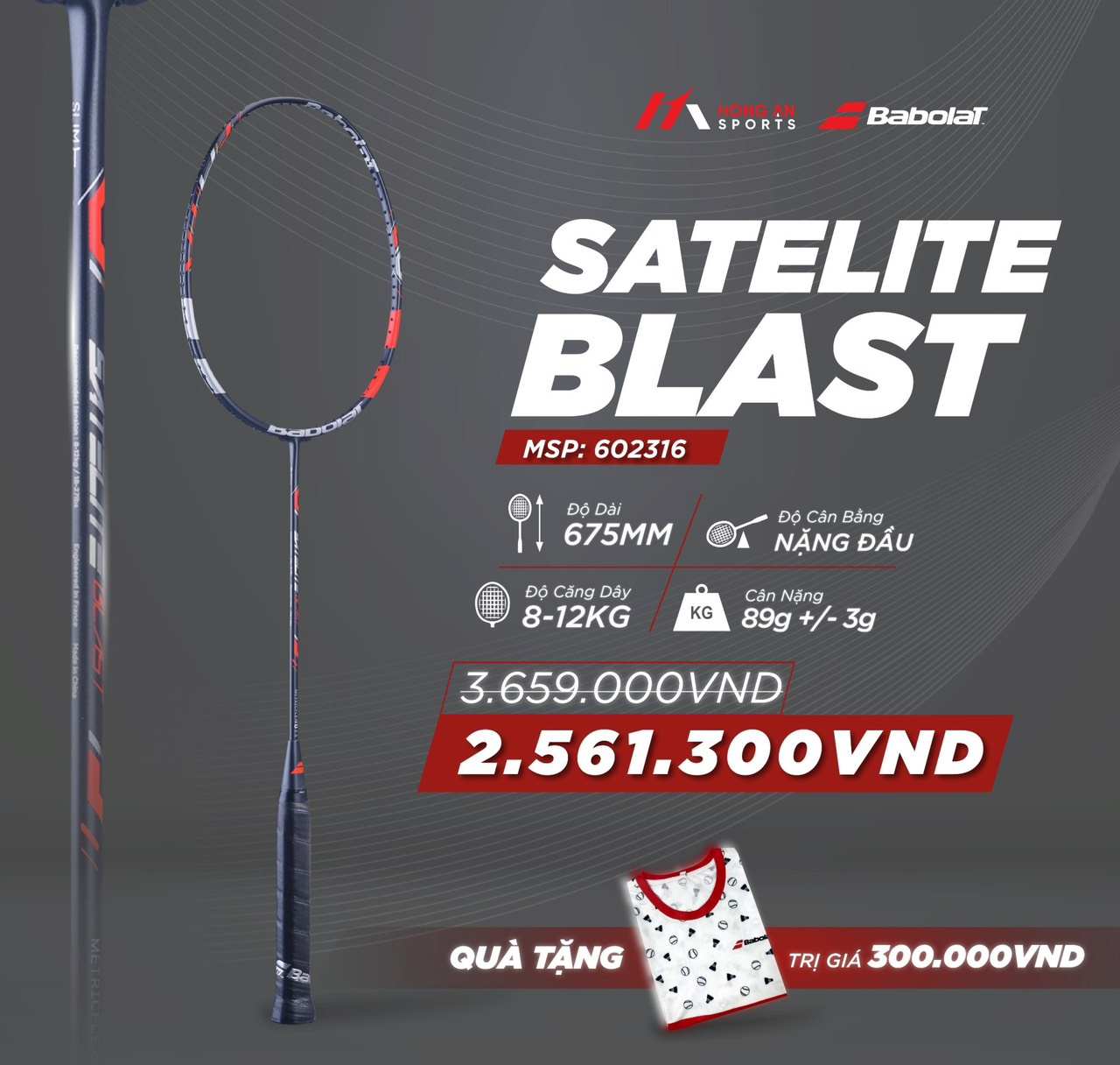 Satelite Blast Unstrung Babolat Viet Nam