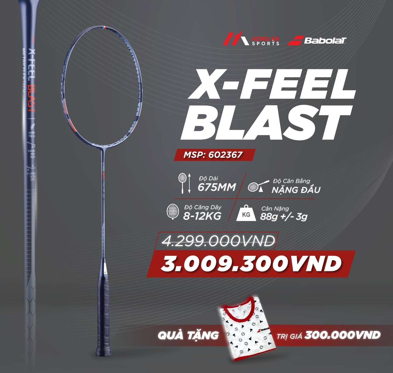 X Feel Blast Unstrung Babolat Viet Nam