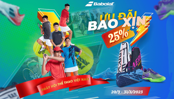 NGÀY HỘI THỂ THAO ƯU ĐÃI BAO XỊN 25% | TENNIS