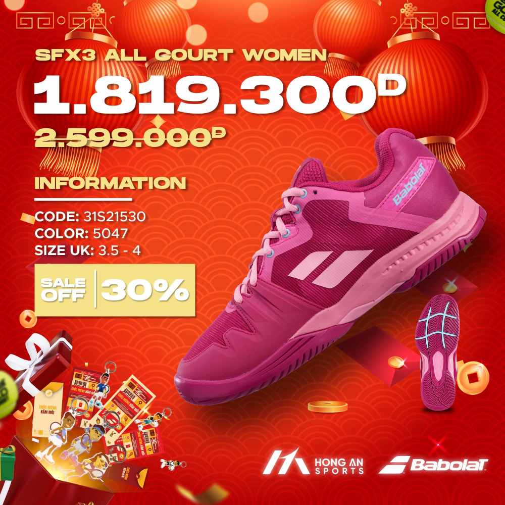 SFX3 All Court Women Babolat Viet Nam