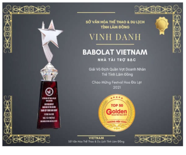 Babolat Việt Nam đồng tổ chức Giải Quần vợt Doanh nhân Trẻ Tỉnh Lâm Đồng năm 2021